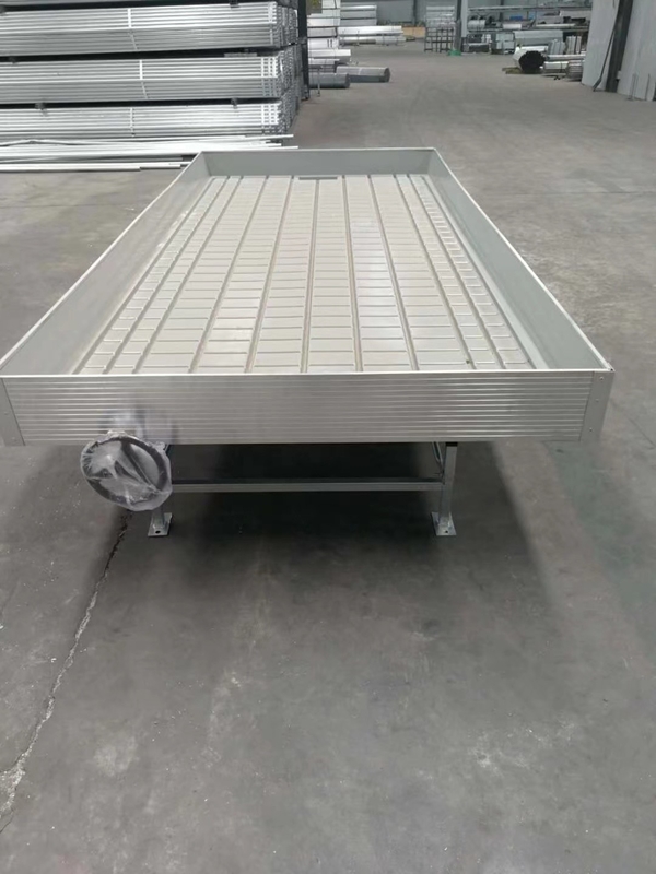 Grow Table Flood Tray Rolling Ebb And Flow Bench Untuk Bibit Bunga Rumah Kaca