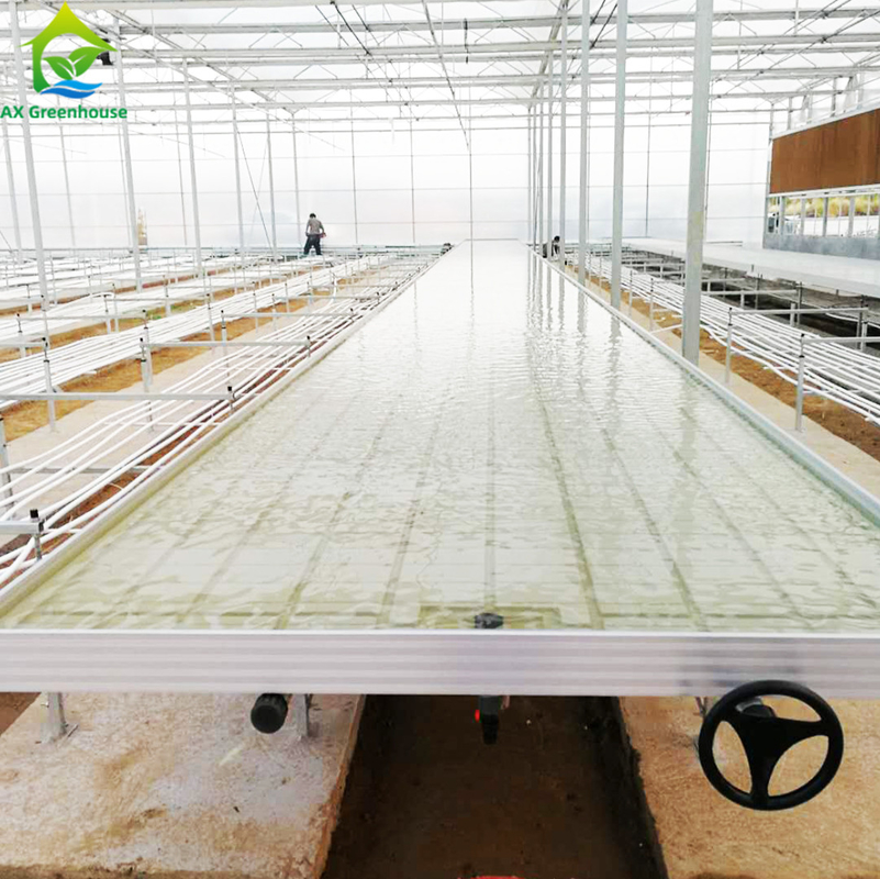 Ebb Flow Hydroponic Mobile Hydroponic Soilless Culture Grow Tables Rolling Bench Untuk Menanam Benih