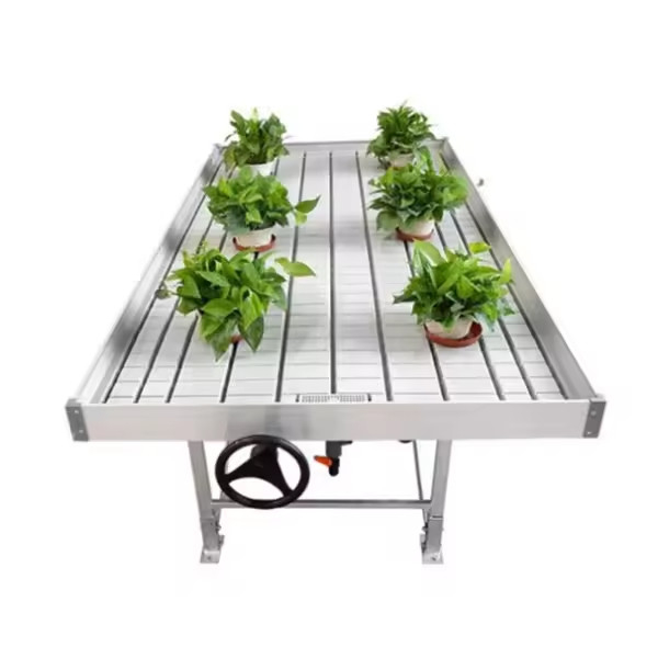 Greenhouse Ebb Flow Seeding Rolling Bench Grow Tables Untuk Menumbuhkan Berbagai Jenis Tanaman