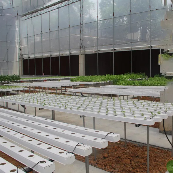 Tanah Tanpa Pertanian Indoor Strawberry Tumbuh PVC Tabung Untuk Hydroponics Sistem NFT Untuk Dijual
