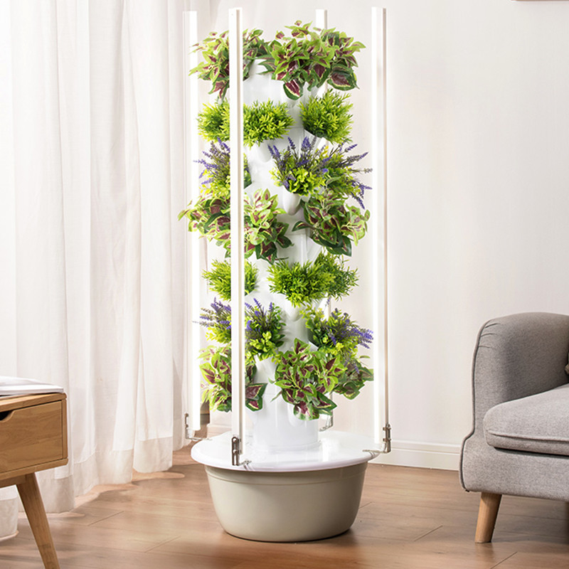 Custom 5/7/9 Lapisan Sistem Hidroponik Tanpa Tanah Menumbuhkan Menara Untuk Pertanian Indoor