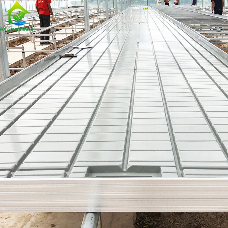 Custom Size Rolling Bench Seedbed untuk Tanaman Tomat Tumbuh Meja Ebb Aliran Pertanian Indoor