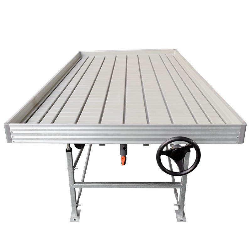 0.71-1.78m Lebar Rumah Kaca Rolling Benches Ebb And Flow Hydroponic Flood Table