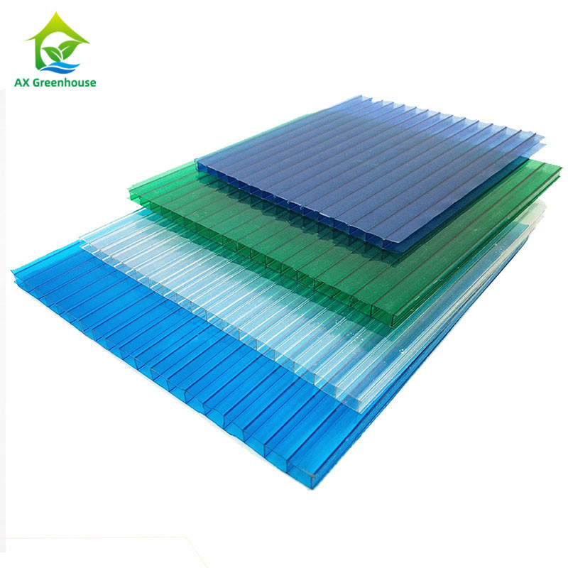 Bahan Penutup Rumah Kaca Steeple Tebal 4-12mm Panel Rumah Kaca Plastik Bergelombang