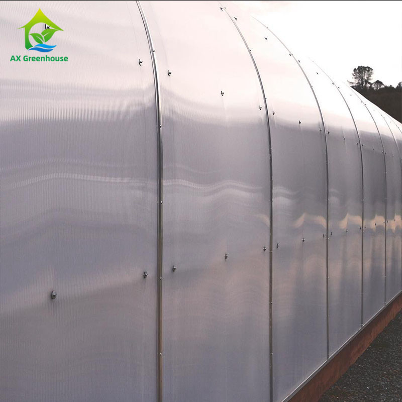 1,8-3m Wall Height Light Dep Grow Tunnel Greenhouse Dengan Sistem Kontrol Iklim
