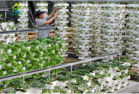 Food Grade 3.0-5.0mm Tebal PVC NFT Hidroponik Talang Untuk Stroberi