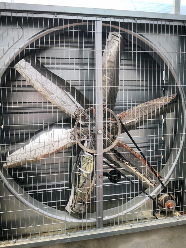 Aluminium kelas industri Kipas knalpot rumah kaca tahan korosi untuk pendinginan penguapan lembab